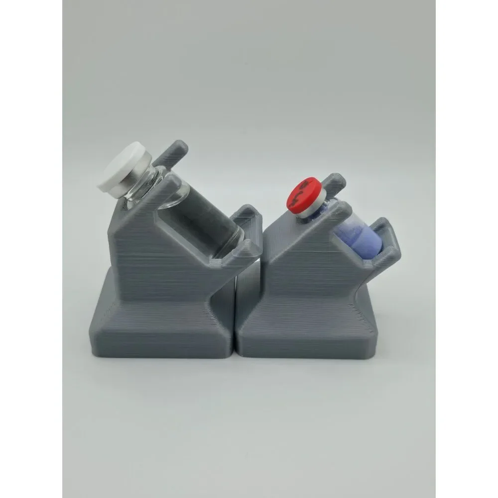 3D-Printed Vial Stand Set – 3ml & 10ml Angled Display Holders